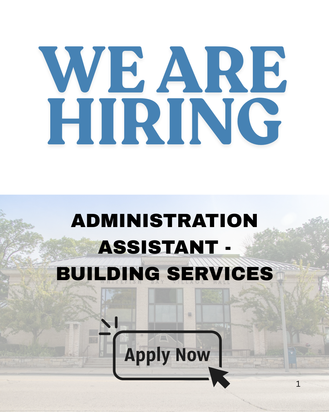 ADMINISTRATION ASSISTANT - BUILDING SERVICES